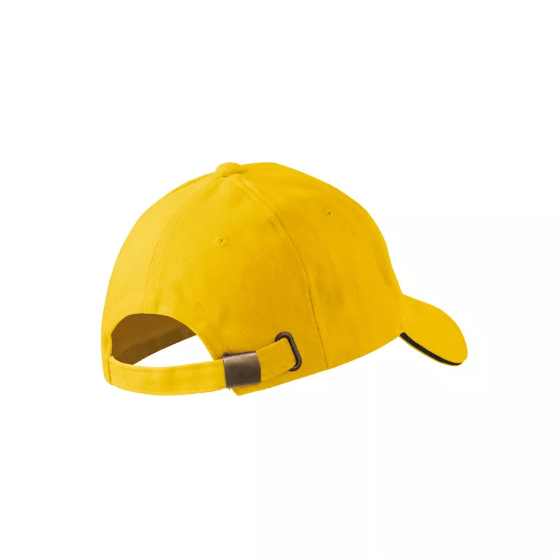 Reklamiowa czapka z daszkiem Malfini SANDWICH 6P 306 - Żółty (ADLER306-żółTY)