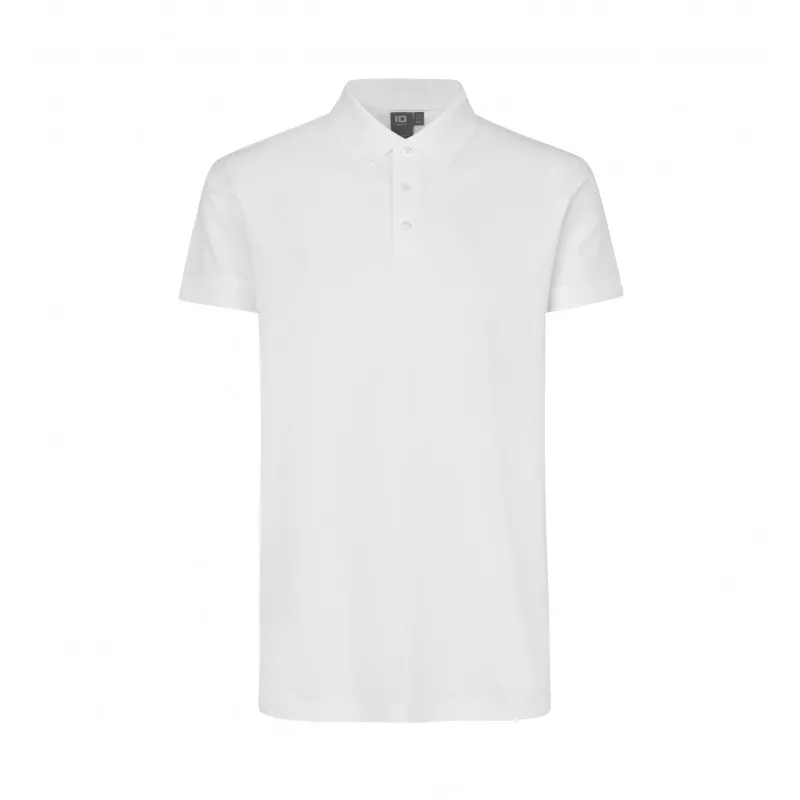 Koszulka bawełniana 210 g/m² ID Polo/stretch 0525 - White (0525-WHITE)