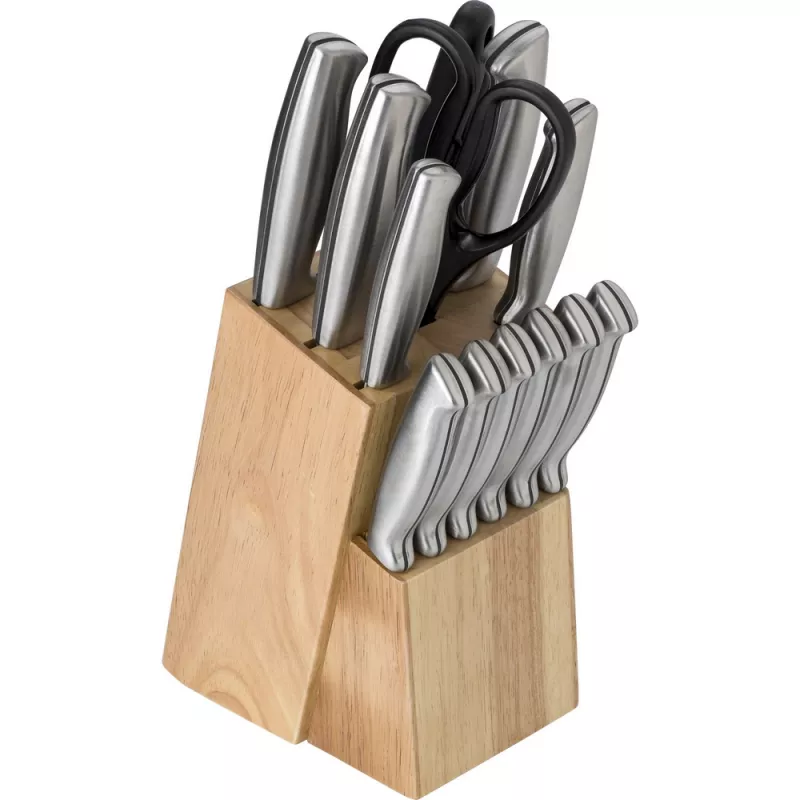 Zestaw noży kuchennych - drewno (V9564-17)