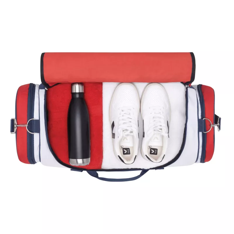 Torba sportowa - biały, czerwony, niebieski (56-0208513)