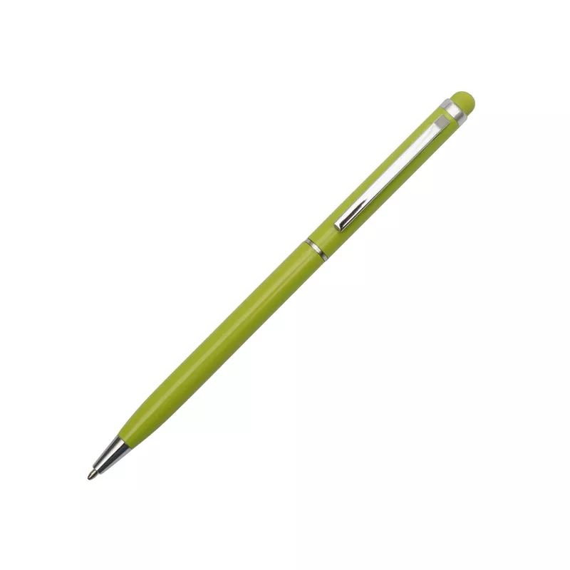 Długopis aluminiowy Touch Tip - jasnozielony (R73408.55)