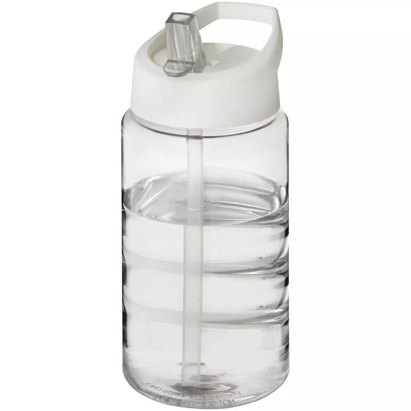 Bidon H2O Bop o pojemności 500 ml z wieczkiem z dzióbkiem - Biały-Przezroczysty (21088311)