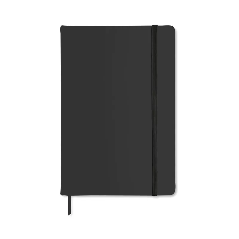 Notes A5 w okładce PU 96 kartek gładkie ARCONOT PLAIN - Czarny (AR1804-03)