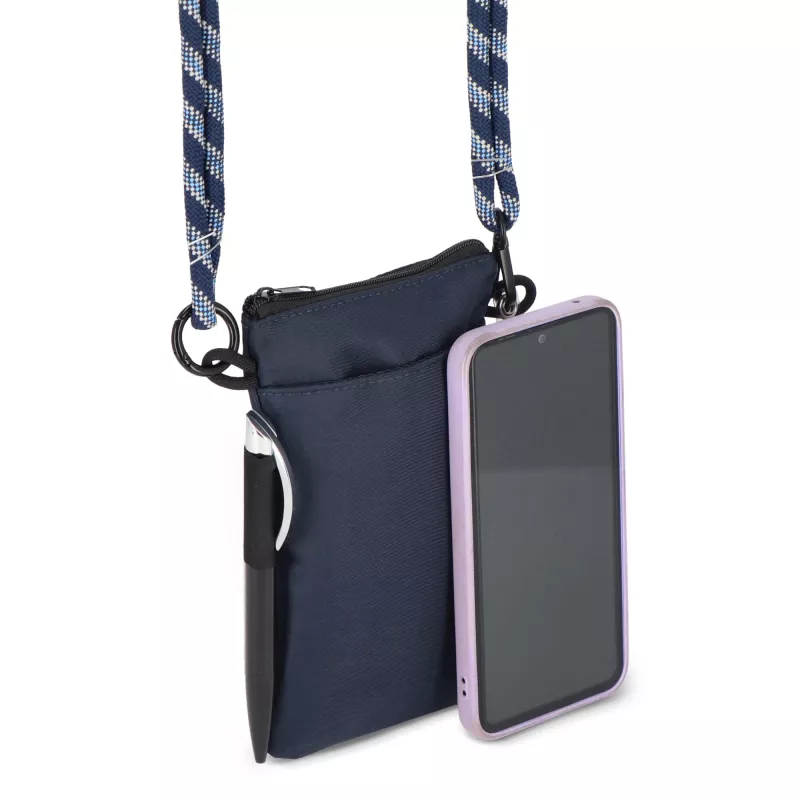 Kieszonkowa torba Everyday Essentials z paskiem z paracordu - ciemnoniebieski (LT95320-N0010)