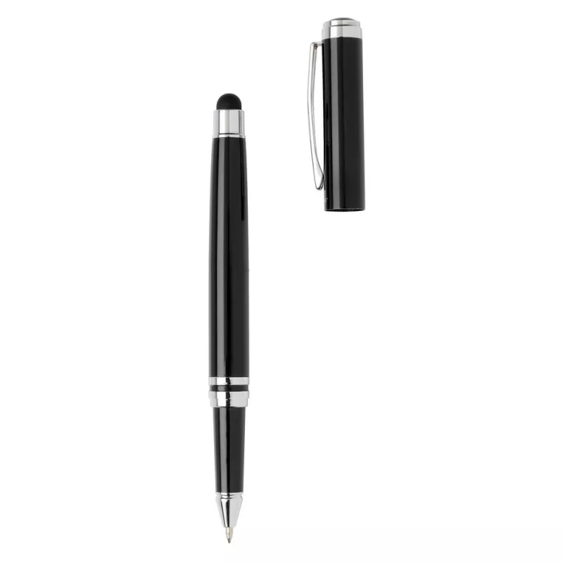 Zestaw piśmienny  pióro kulkowe z touch penem oraz długopis Swiss Peak - czarny, srebrny (P610.430)