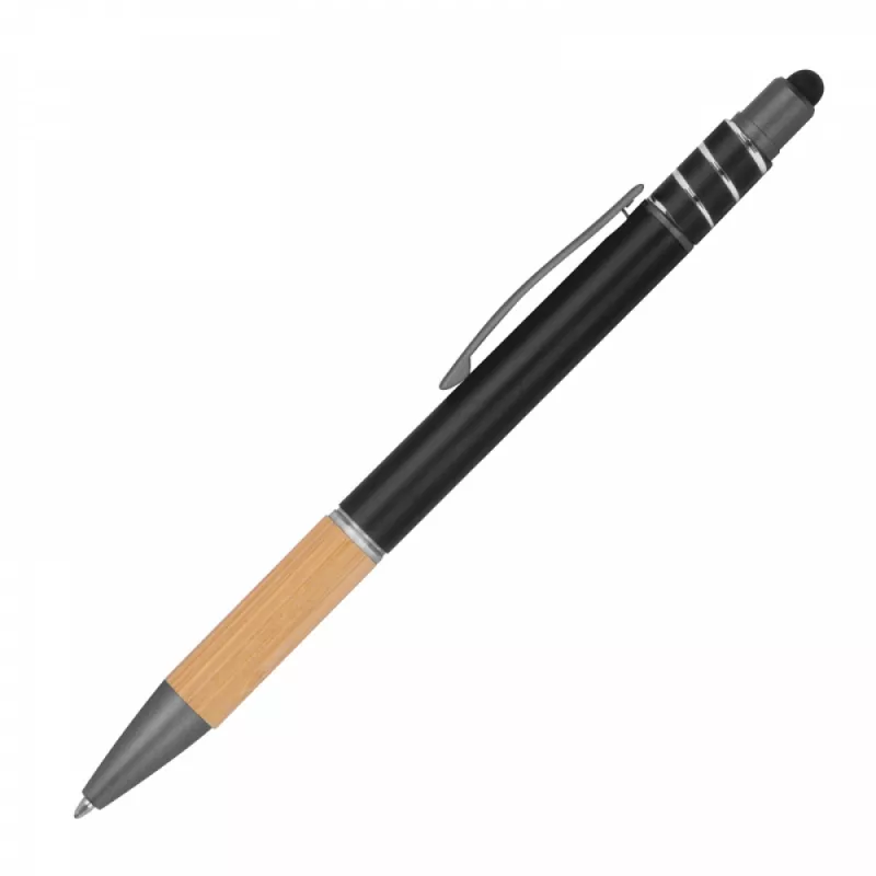 Długopis antystresowy z touch penem - czarny (1387603)