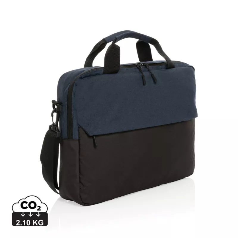 Torba na laptopa 15,6" AWARE™ Kazu, poliester z recyklingu - niebieski (P732.175)