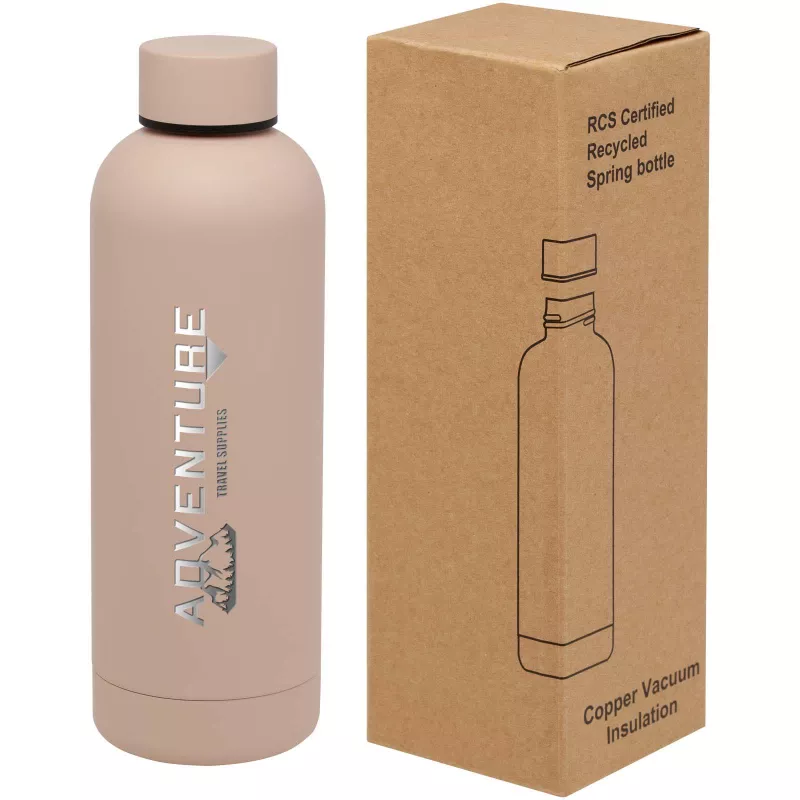 Spring miedziana butelka próżniowa z certyfikatem RCS 500 ml - Pale blush pink (10079840)