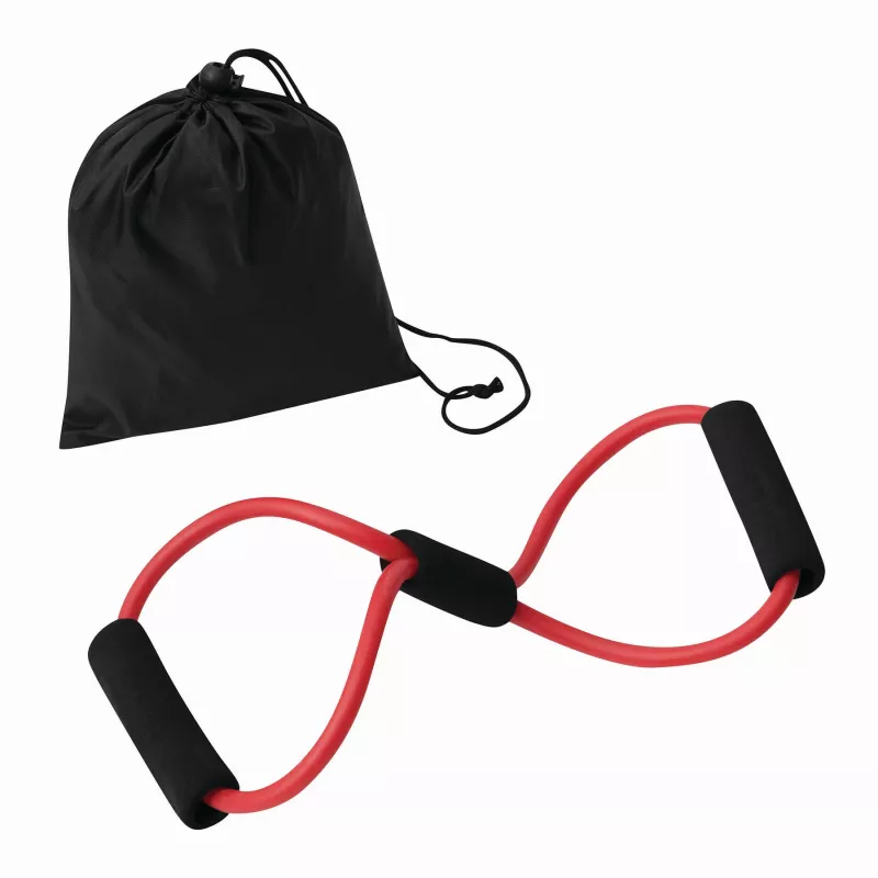 Guma oporowa do ćwiczeń - czarny, czerwony (56-0605034)