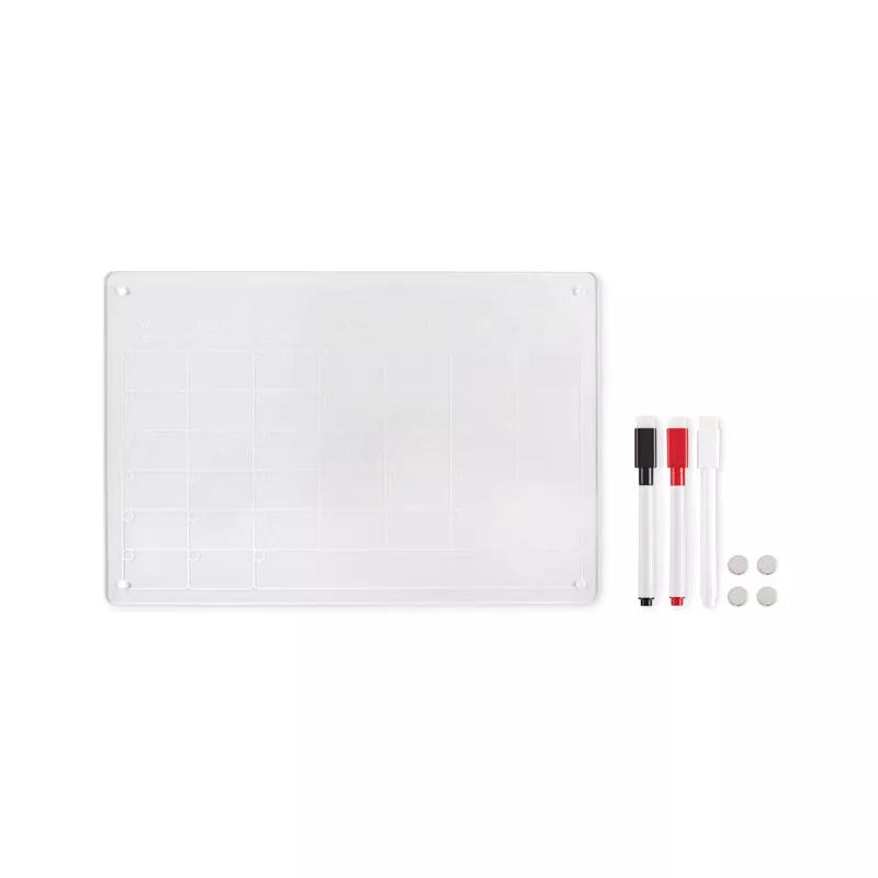 Planer miesięczny akrylowy magnetyczny A4 PLANIT - Przezroczysty (MO2886-22)