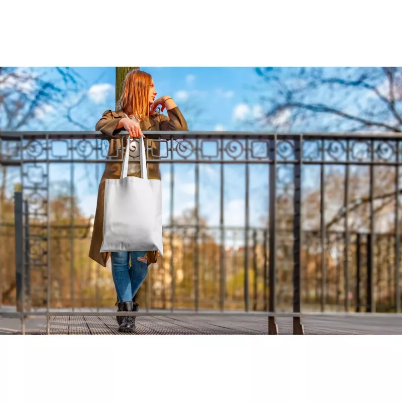 Torba RPET na zakupy Rokia 75 g/m² 38x42cm - biały (VA128-02)