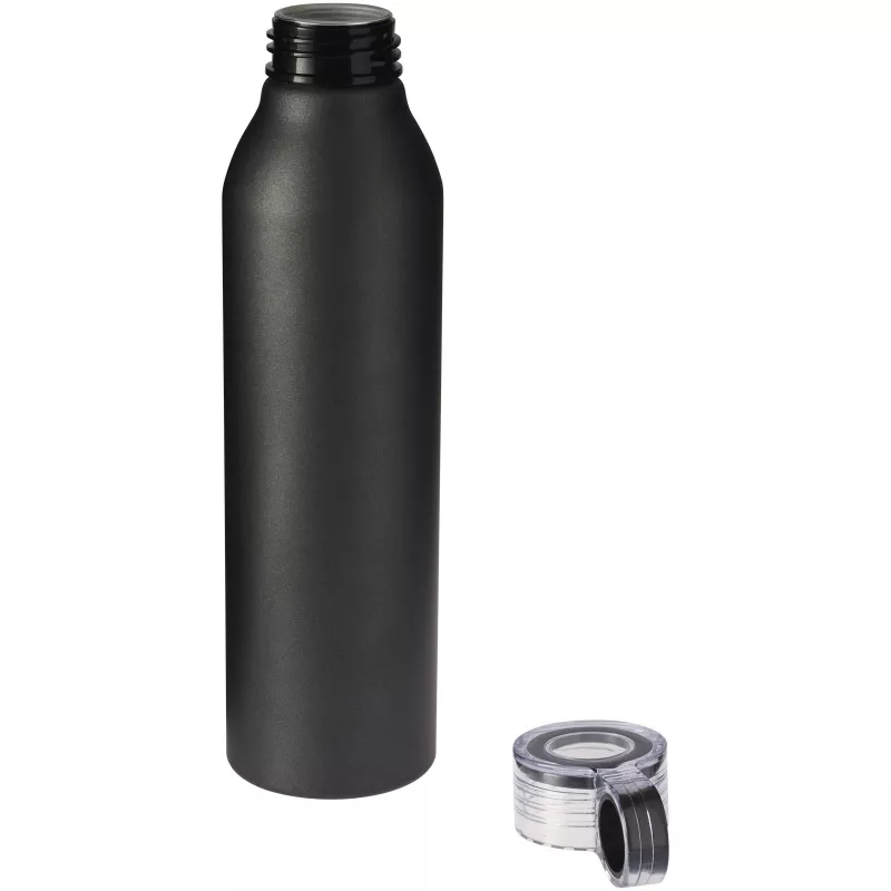Aluminiowa butelka sportowa Grom 650 ml - Czarny (10046300)