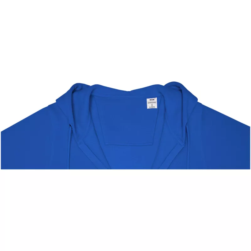 Damska bluza z kapturemTheron  z zamkiem błyskawicznym - Niebieski (38230-BLUE)