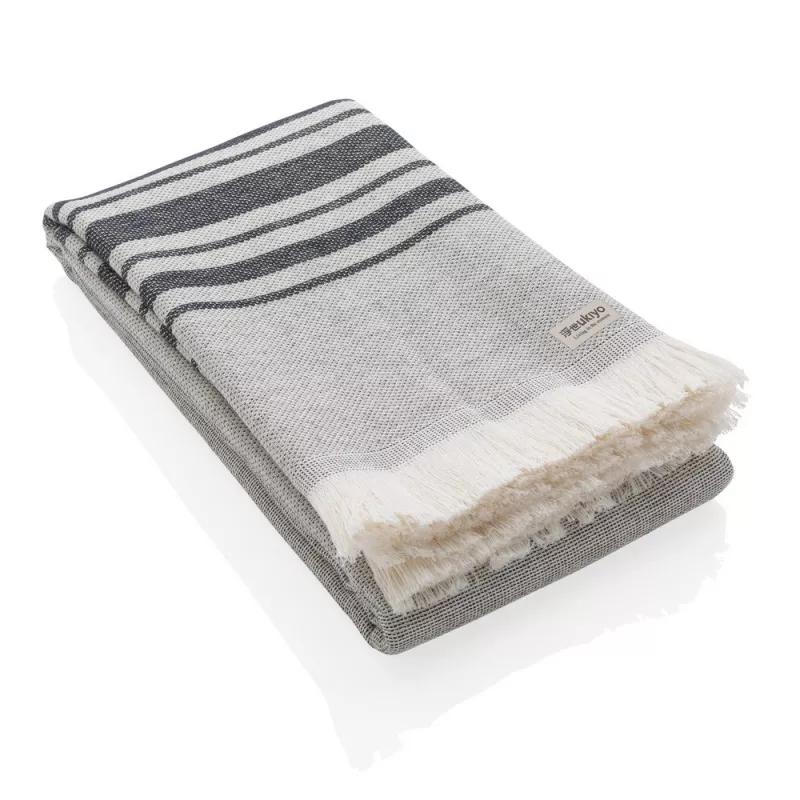 Ręcznik 100 x 180 cm Hammam Ukiyo Yumiko AWARE™ - czarny (P453.791)