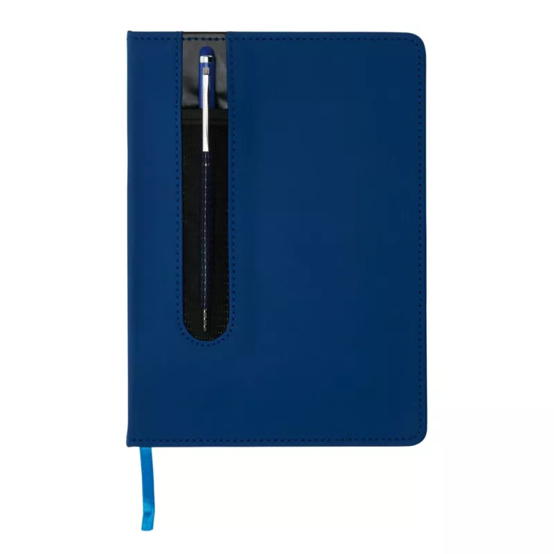 Notatnik A5 Deluxe, touch pen - niebieski (P773.315)