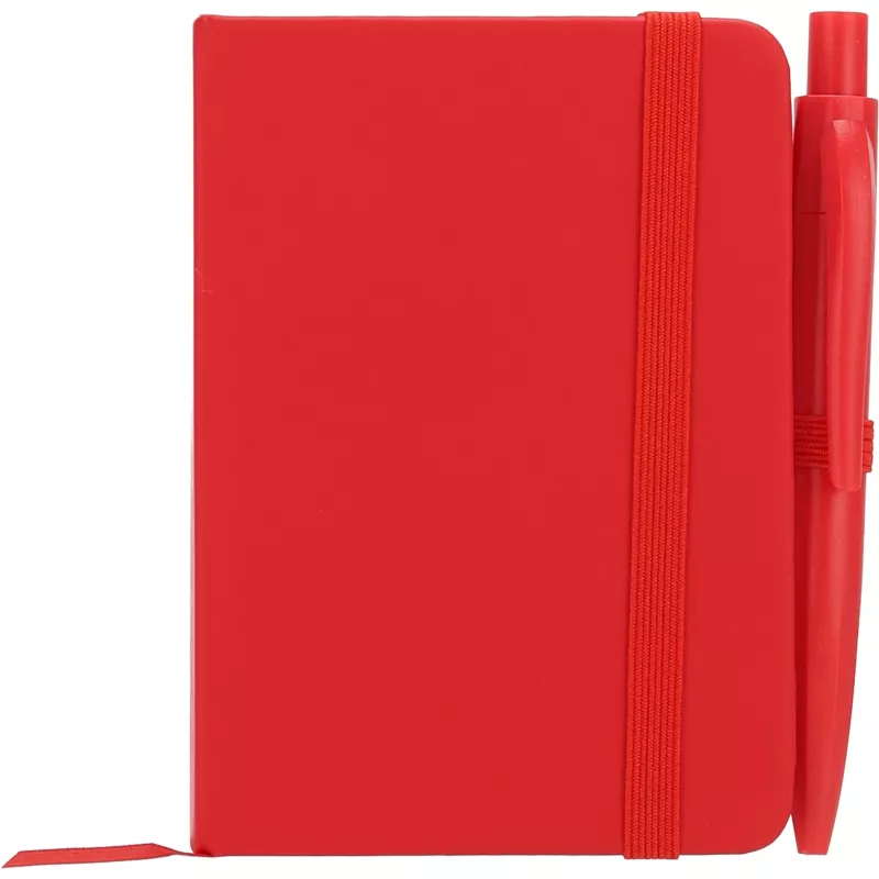 Notes A7 z długopisem SAN ANTONIO - czerwony (556205)