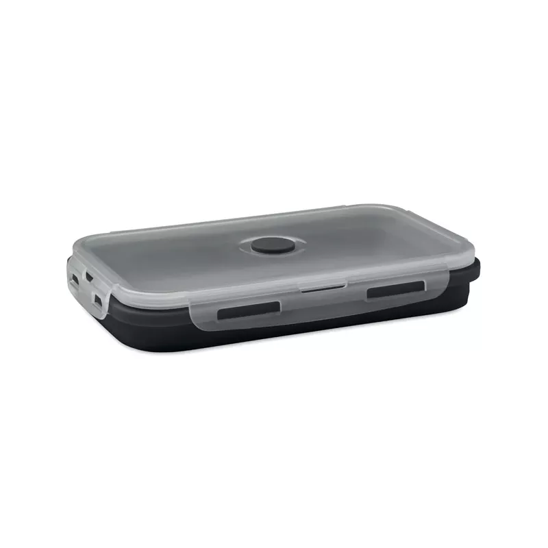 Lunchbox składany silikonowy 1200 ml KOLAPSO - Czarny (MO2549-03)