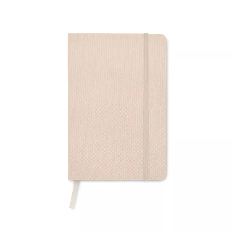 Notes A5 w okładce z RPET 80 kartek w linię NOTE RPET - Zgaszona Biel (MO9966-43)