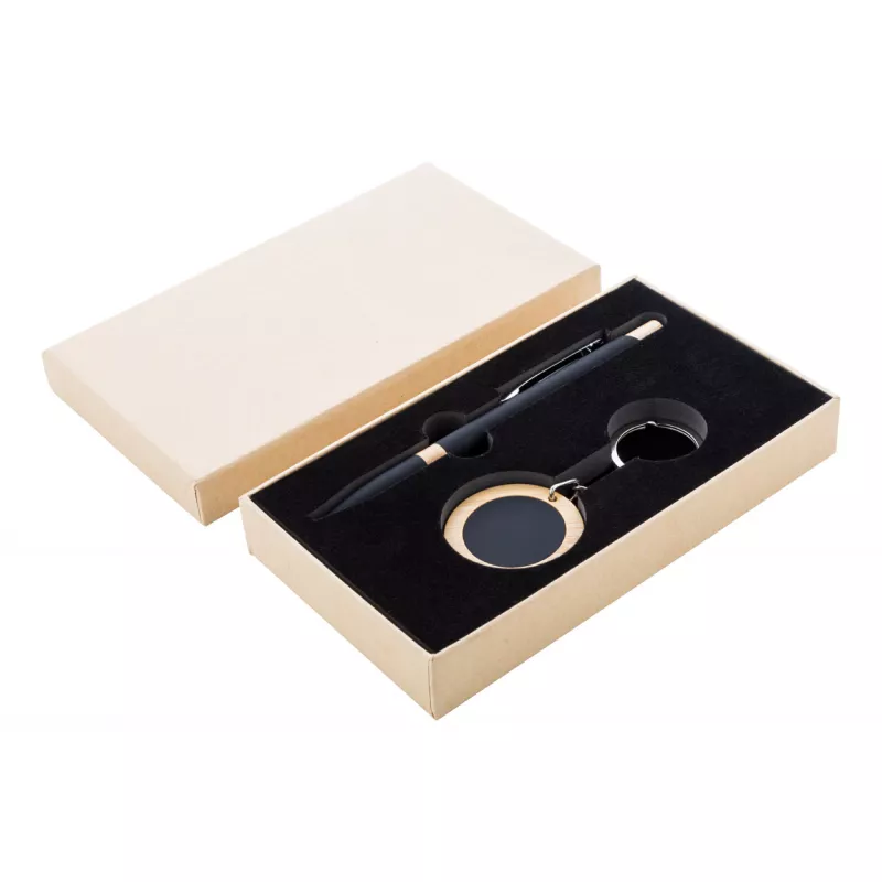 Specuset zestaw długopis i brelok - czarny (AP808182)