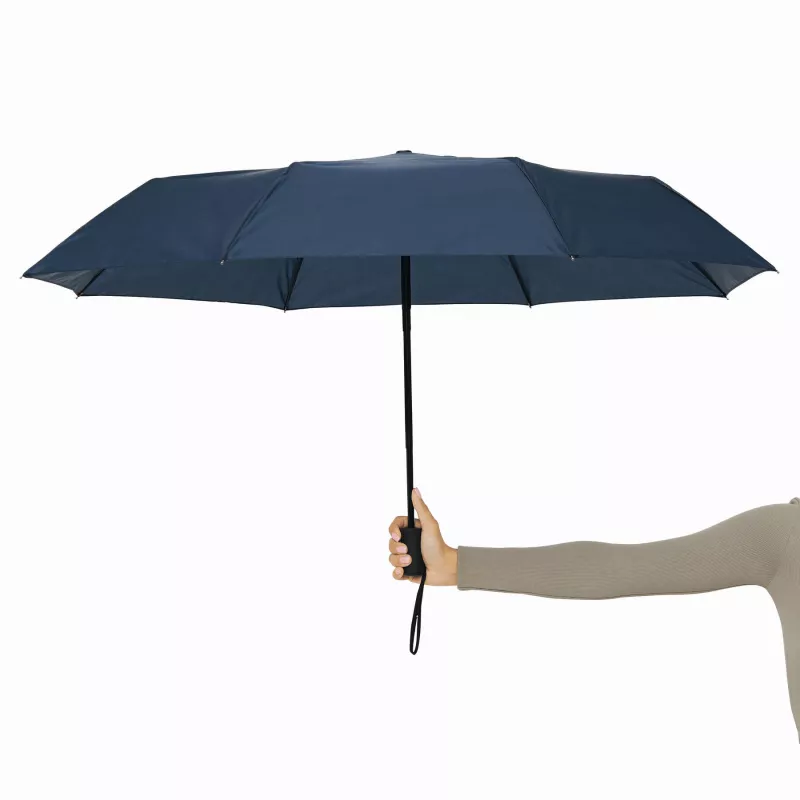 Automatyczny, wiatroodporny parasol kieszonkowy - granatowy (56-0101260)
