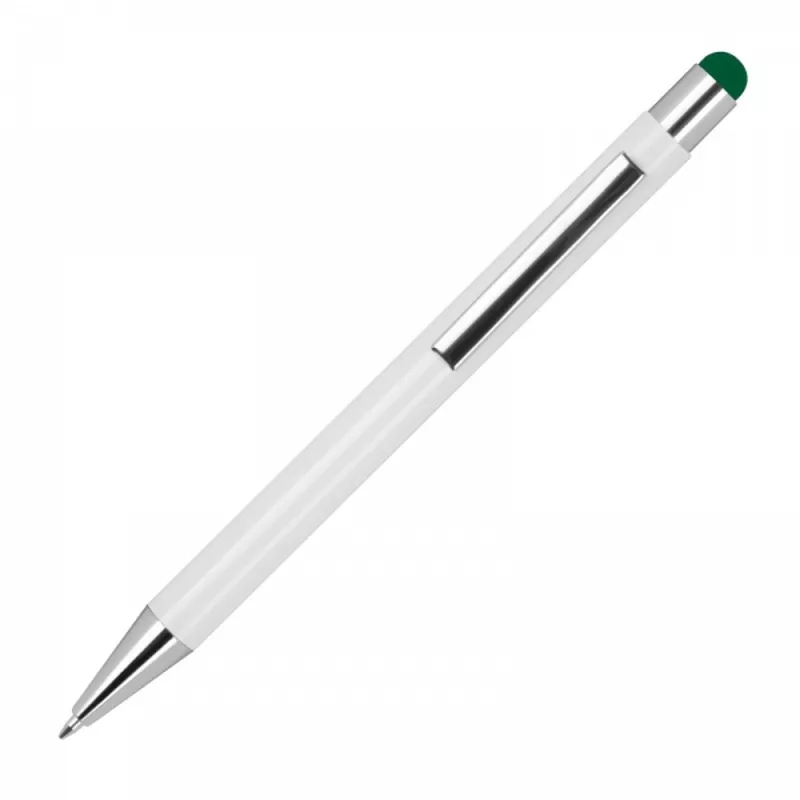 Długopis aluminiowy touch pen soft touch JEAN - ciemnozielony (1323899)