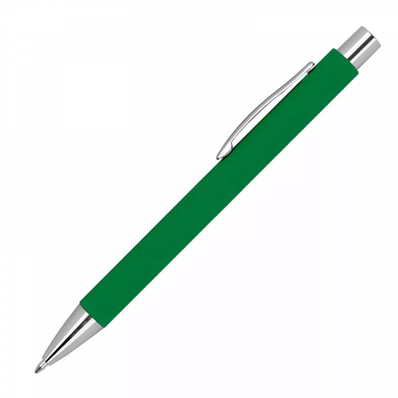 Długopis papierowy z metalowymi elementami - zielony (1393509)