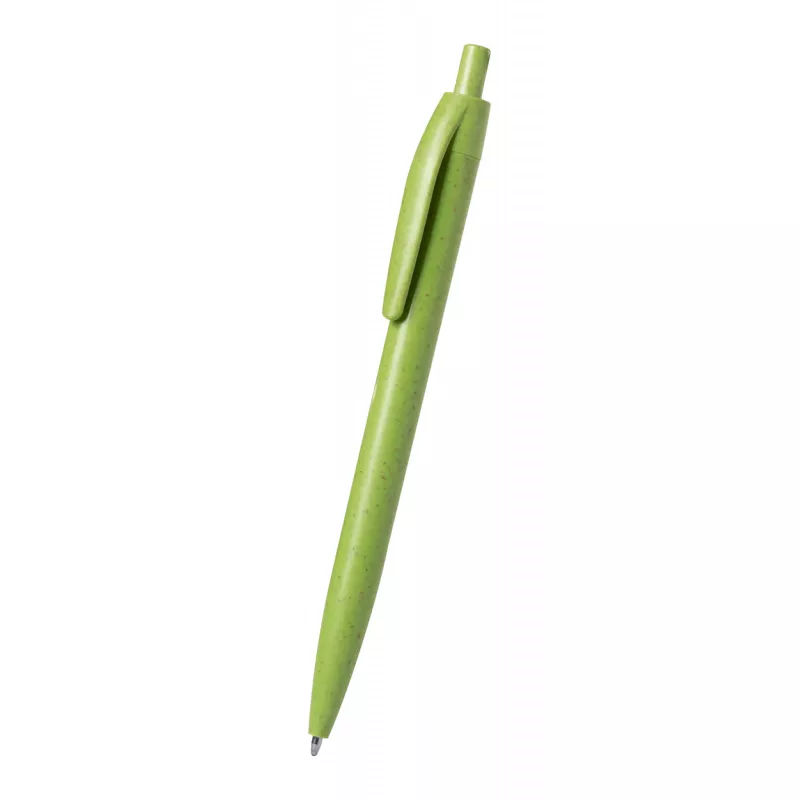 Wipper długopis ze słomy pszenicznej - zielony (AP721524-07)