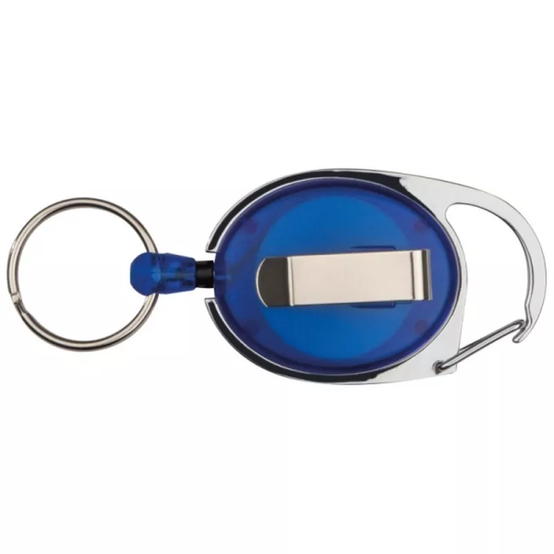 Brelok z karabińczykiem i zwijaną linką EMPLOYEE - niebieski (117104)