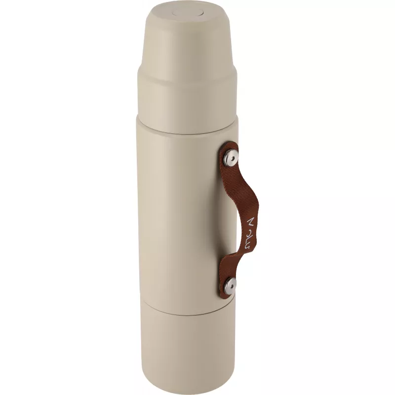 Termos stalowy z recyklingu LE BOURGET MoLu 1000 ml - beżowy (535213)