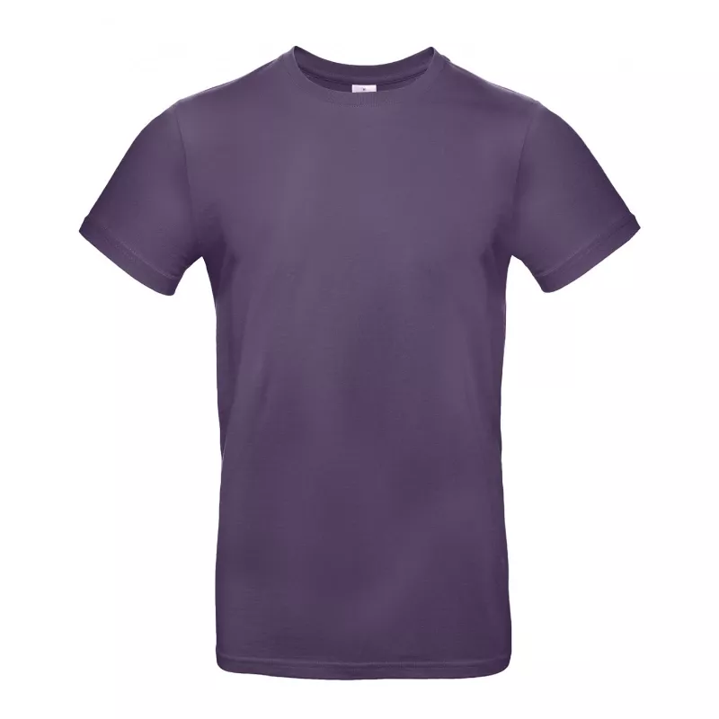 Koszulka reklamowa 185 g/m² B&C #E190 - Radiant Purple (351) (TU03T/E190-RADIANT PURPLE)