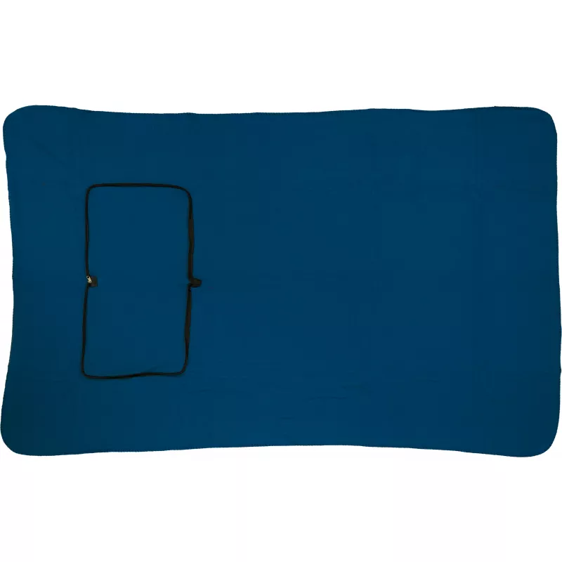 Koc z polaru/poduszka 2w1 RADCLIFF - granatowy (277544)