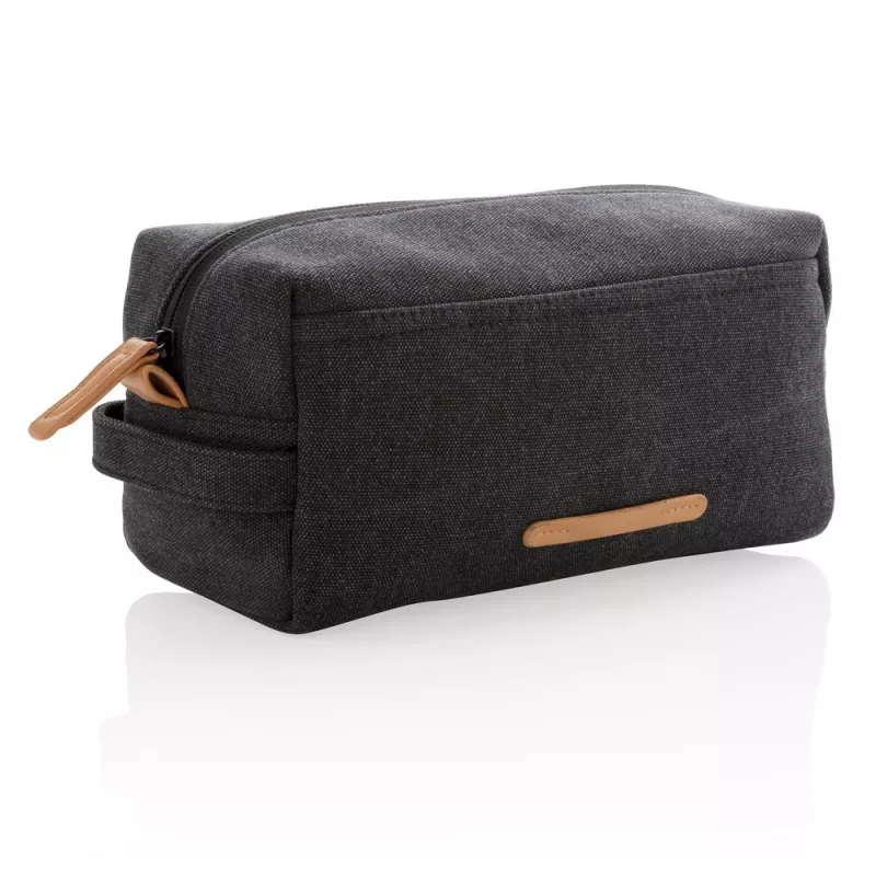 Kosmetyczka płócienna - czarny (P703.041)
