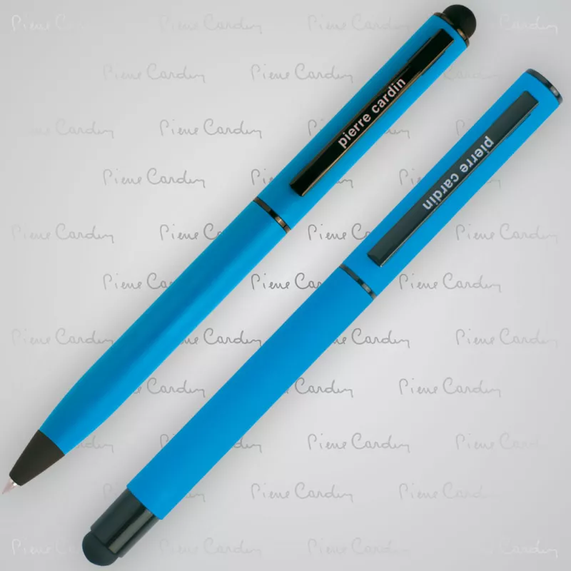 Zestaw piśmienny touch pen, soft touch CELEBRATION Pierre Cardin - jasnoniebieski (B0401005IP324)