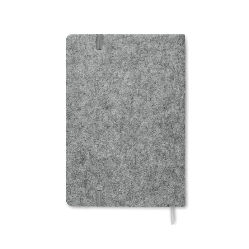 Notes A5 w okładce z filcu 80 kartek w linię CORKBOOK - Szary (MO2553-07)