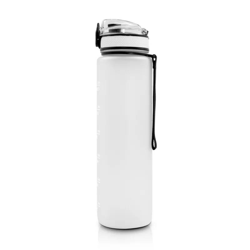 Butelka sportowa 1000 ml z miarką motywacyjną | Bennie - biały (V2245-02)