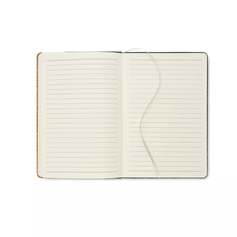 Notes A5 w okładce z filcu 80 kartek w linię CORKBOOK - Kamienny Szary (MO2553-15)
