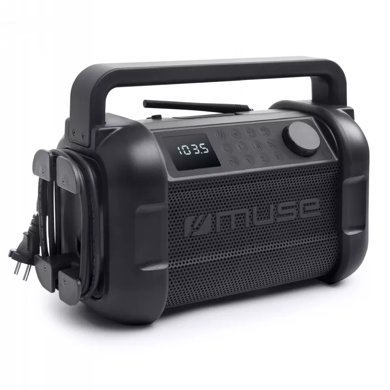 M-928 | Muse radio robocze z bluetooth 20W z radiem FM - czarny (LT55007-N0002)