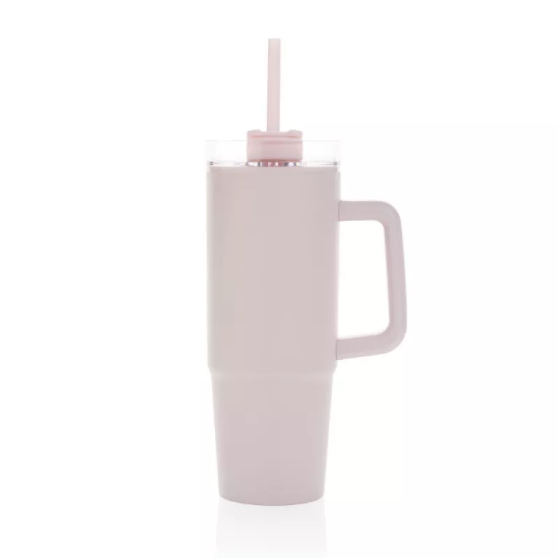 Kubek podróżny 900 ml Tana, plastik z recyklingu - różowy (P437.1014)
