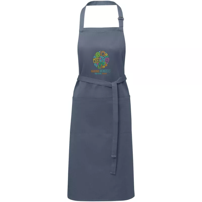 Fartuch kuchenny ANDREA 240 g/m² z regulowanym paskiem na szyję - Hale Blue (11333491)