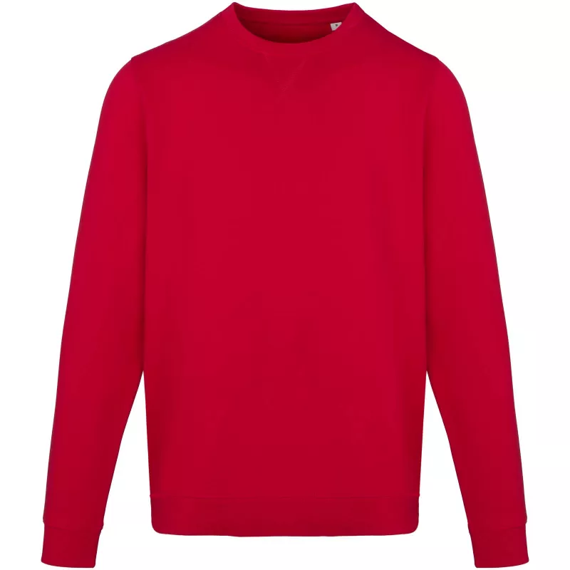 Jasper organiczna bluza unisex z recyklingu o gramaturze 280 g/m² z okrągłym dekoltem i certyfikatem OCS - Czerwony (39561-RED)