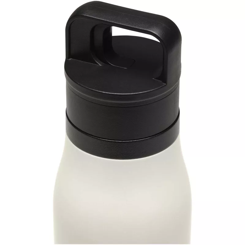 SMART - kubek termiczny o pojemności 500 ml wykonany ze stali nierdzewnej pochodzącej z recyklingu (certyfikat RCS), z podwój - Biały (10096101)