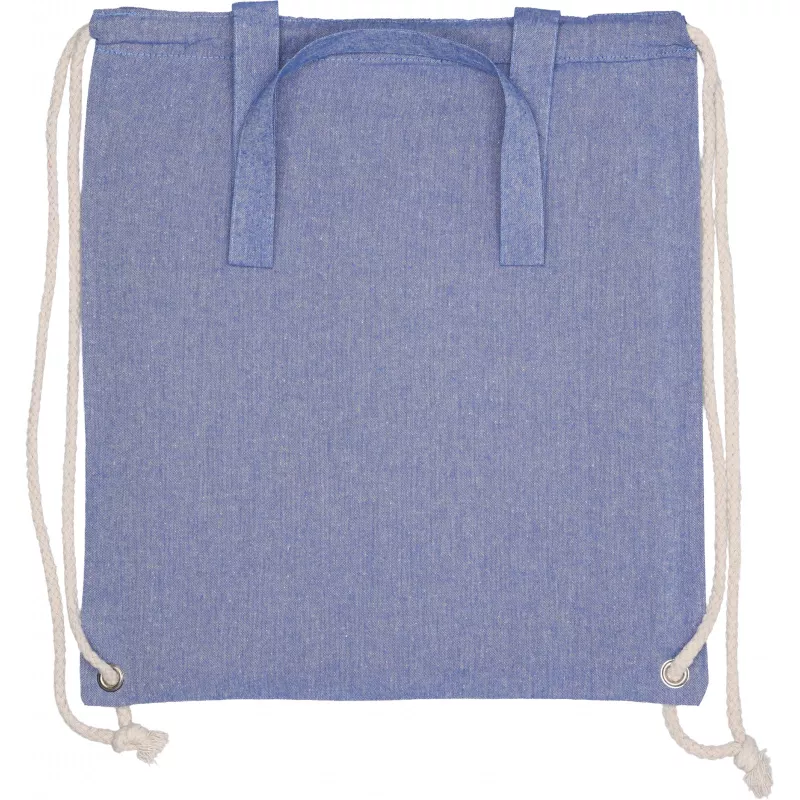 Torba bawełniana z długimi uszami z recyklingu 140 g/m2 ADDISON - niebieski (254304)