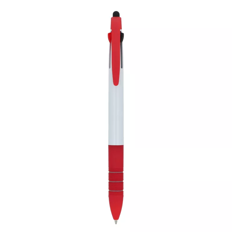 3-kolorowy długopis Berlin - biało / czerwony (LT87852-N0121)