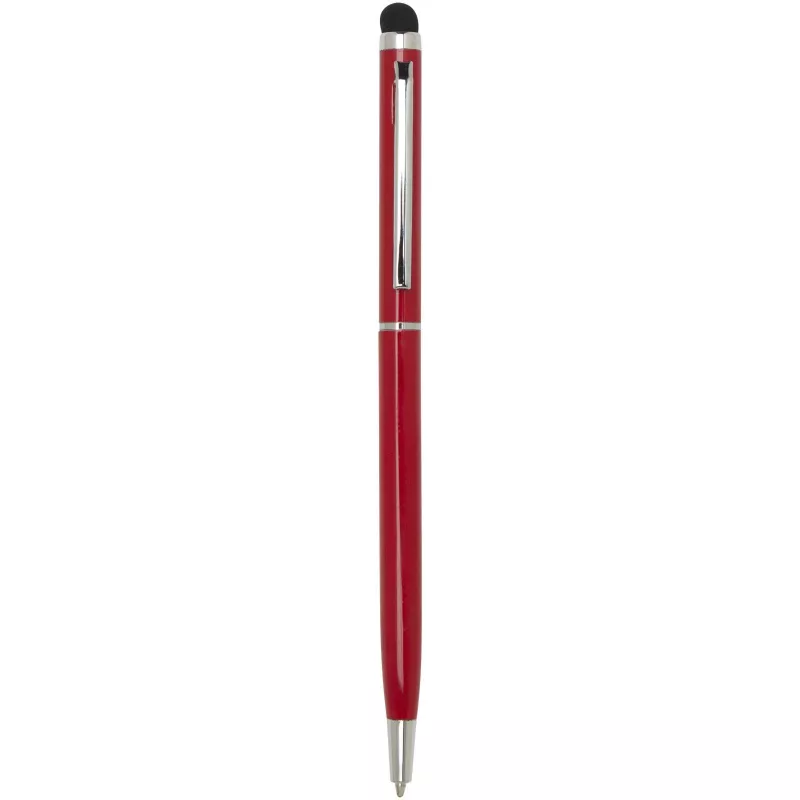 Ore aluminium ballpoint pen with stylus - Czerwony (10625621)