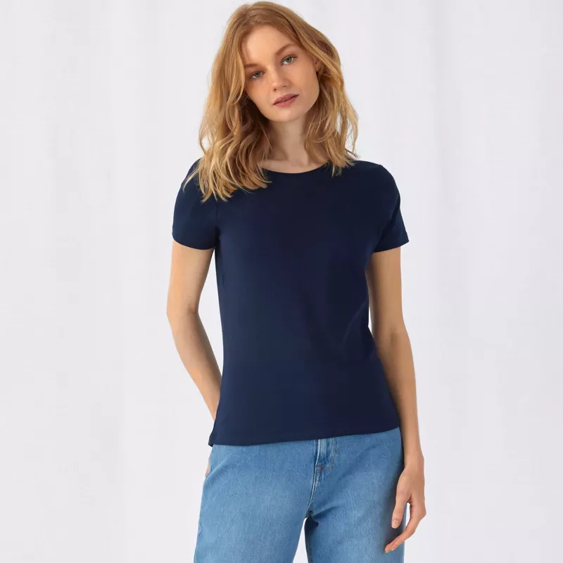 Damska koszulka reklamowa 145 g/m² B&C #E150 / WOMEN - Apricot (220) (TW02T/E150-APRICOT)