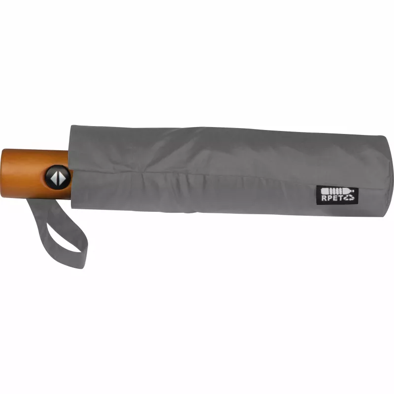 Parasol automatyczny Ø100 cm rPET IPSWICH - szary (322307)