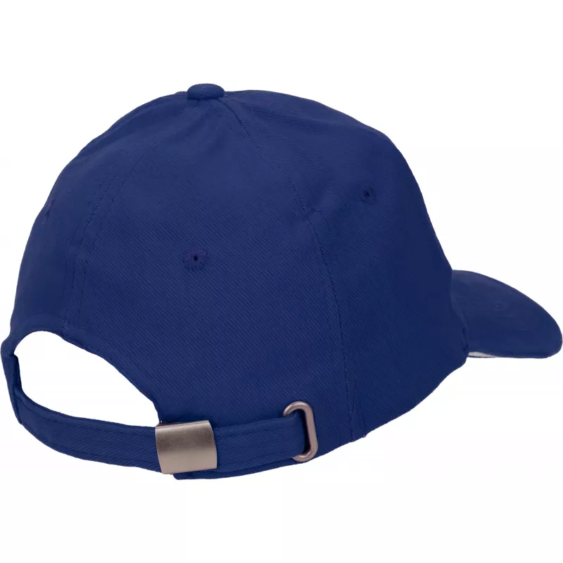 Czapka z daszkiem bawełniana 6 paneli, 260 g/m² CURTIS - niebieski (5046604)