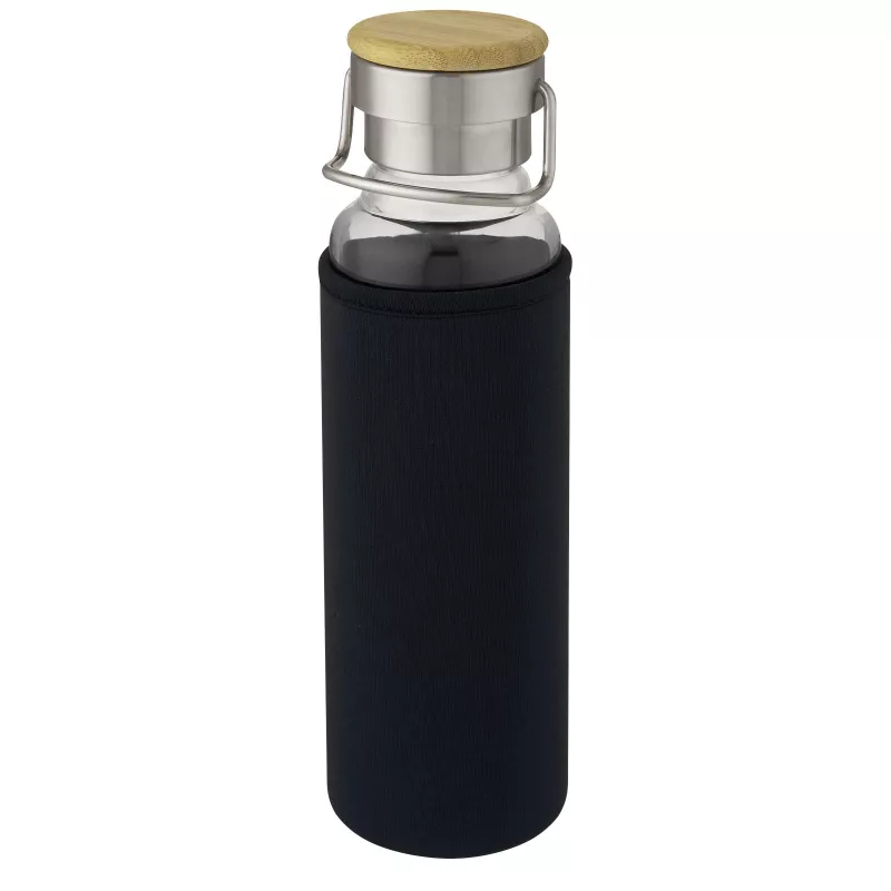 Szklana butelka Thor 660 ml z neoprenowym pokrowcem - Czarny (10069690)