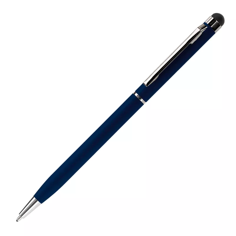 Długopis aluminiowy z dotykowym rysikiem - ciemnoniebieski (LT87557-N0010)