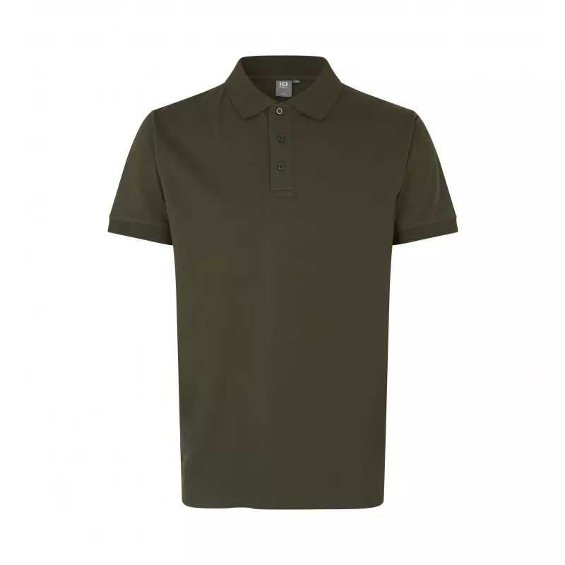 Koszulka bawełniana 210 g/m² ID Polo/stretch 0525 - Olive (0525-OLIVE)